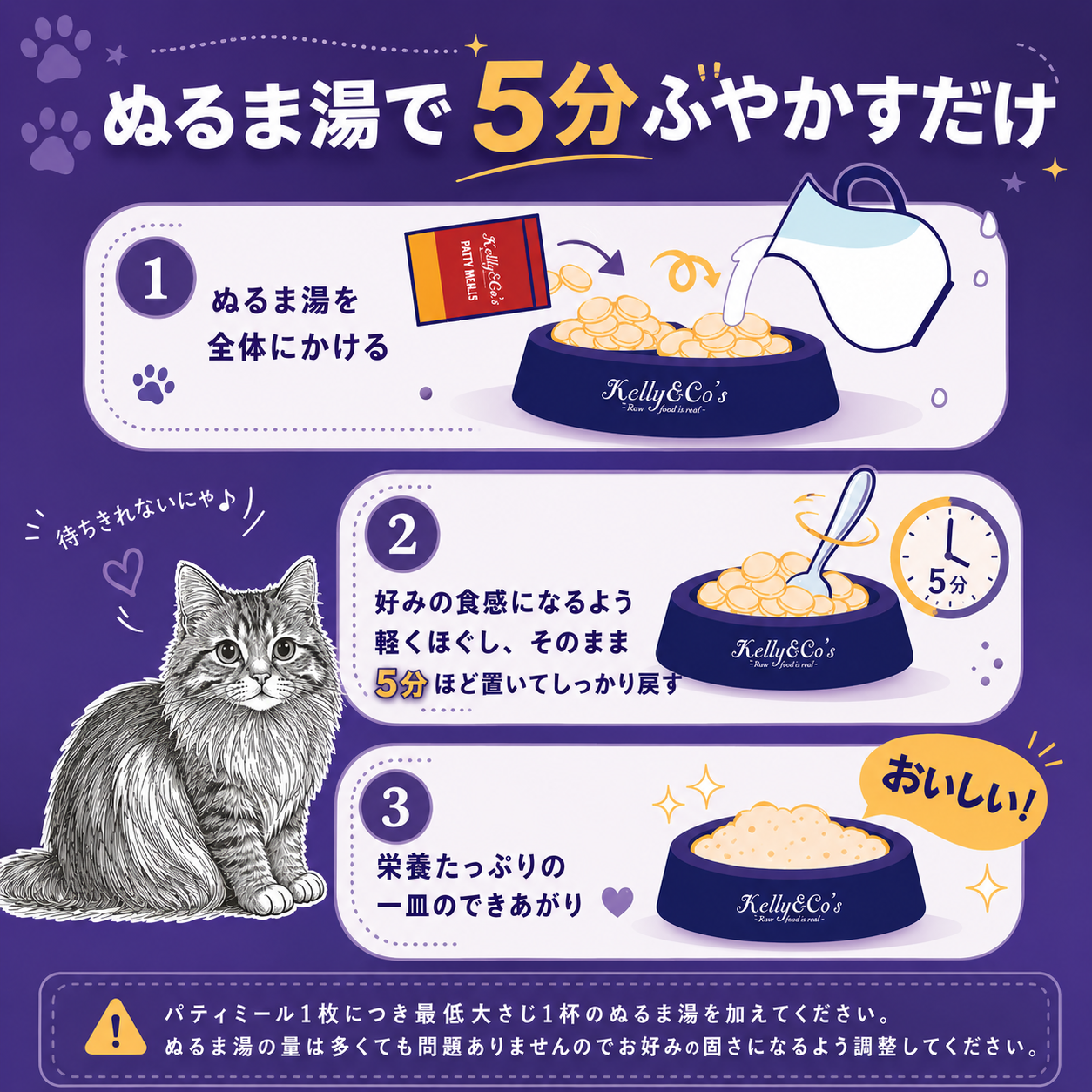 Kelly & Co's 猫用総合栄養食 パティミール サーモンフォーミュラ
