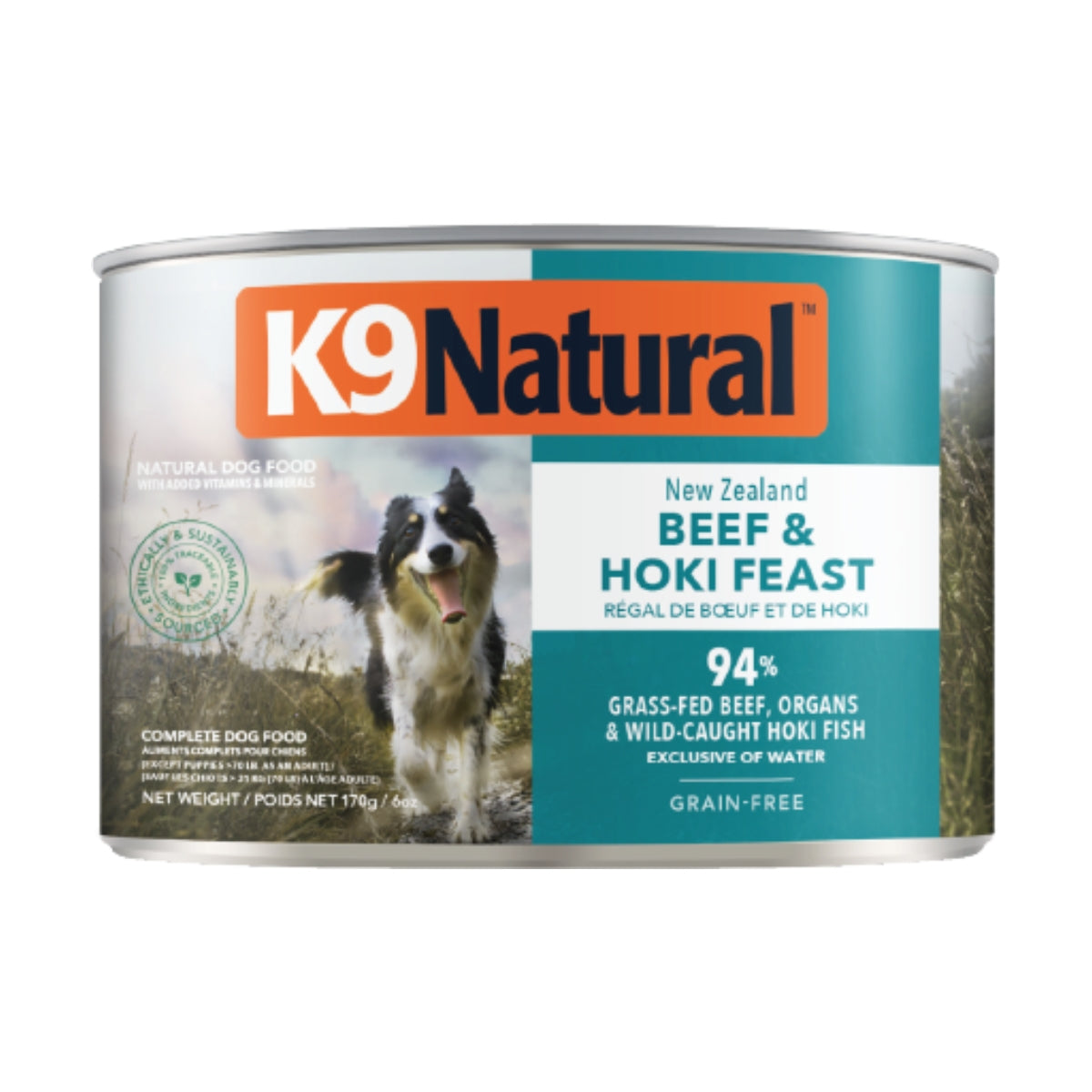 K9 Natural プレミアム缶 ホキ＆ビーフ・フィースト